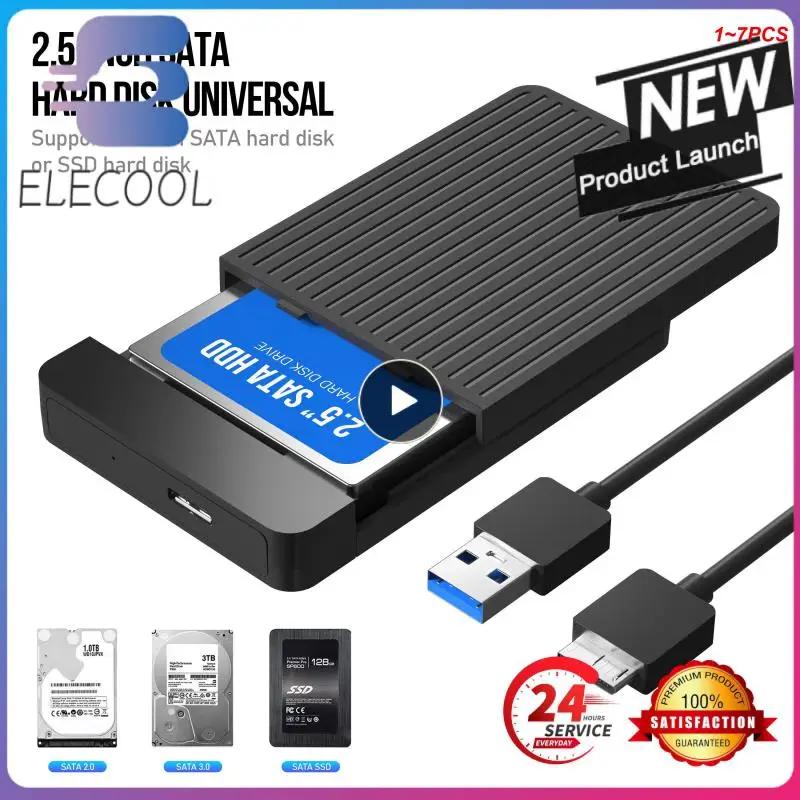 ϵ ̺ Ŭ  ϵ ũ ڽ, SSD SATA-USB C Ÿ ̺,  , 6TB ϵ ũ, 1-7  ̽, 2.5 ġ